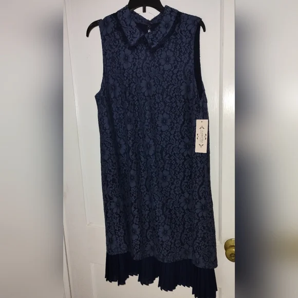 Nanette Nanette Lepore Dark Blue Lace Dress